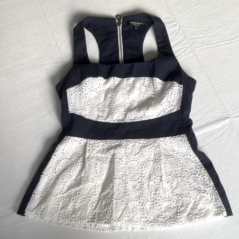 Nanette Lepore Eyelet Halter